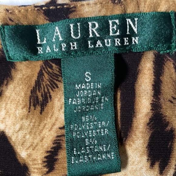 LRLauren leopard print jersey sleeveless fit n flare pull on dressEUC - Picture 2 of 6